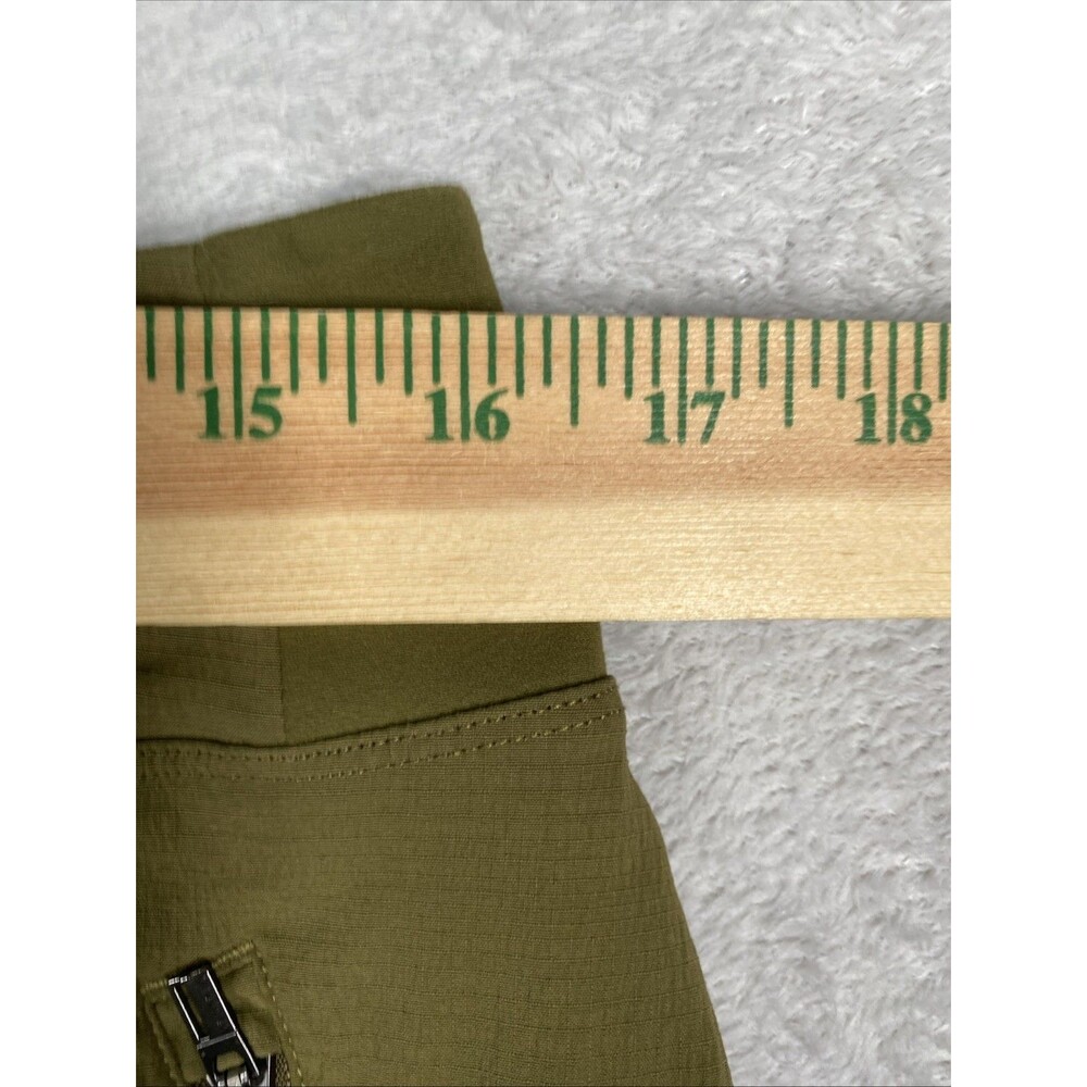 Athleta Trekkie Shorts Women's 12 North Army Green High Rise 3.5" Pull on - Picture 4 of 9